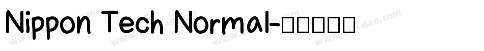 Nippon Tech Normal字体转换